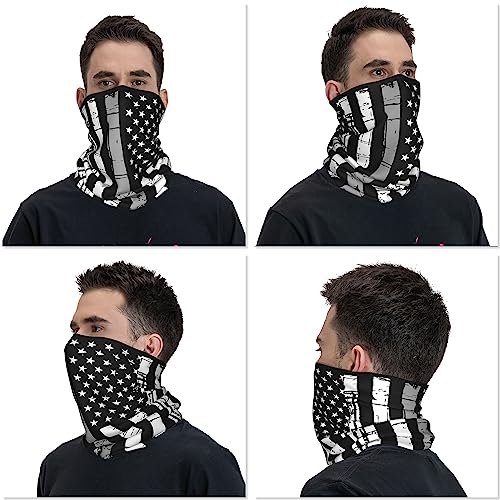 Image of 4Pcs Magic Headwear Neck Gaiter Tube Scarf Headbands Bandana Balaclava for Outdoor Running Cycling Skating Work Out