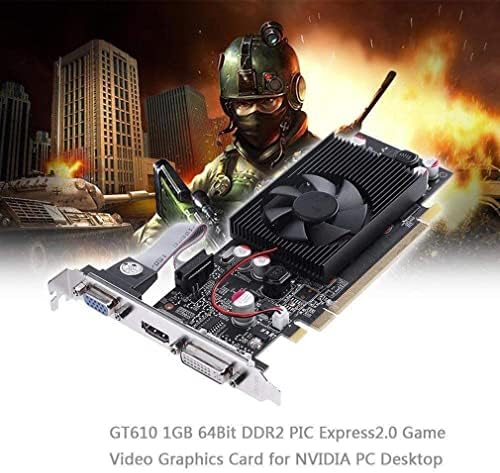 Persdico For PNY NVIDIA GeForce VCGGT610 XPB 1GB DDR2 SDRAM PCI Express 2.0 Video Card Video-Grafikkarte Graphic Card