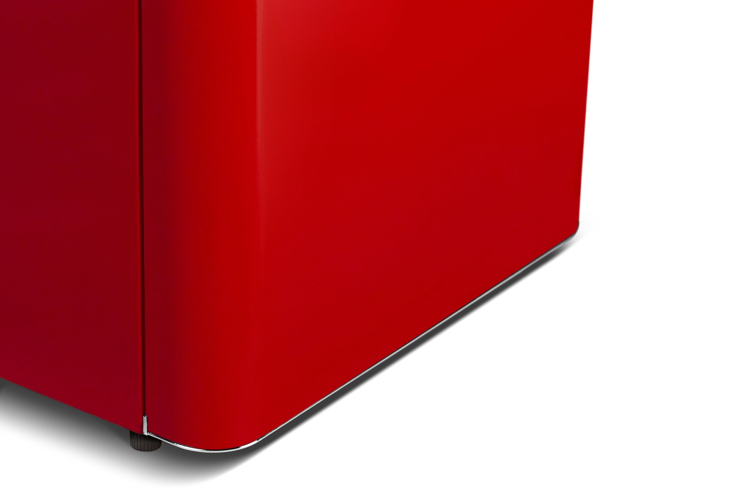 Schneider SCCB250V-RE - Réfrigérateur combiné 249L Vintage Rouge