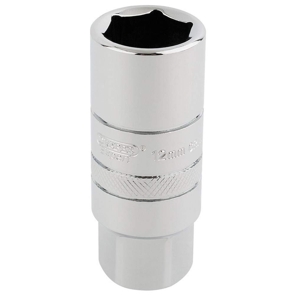 Draper Expert 16773 12Mm Thread 6 Point Spark Plug Socket 3/8In Sq. Dr. 18Mm Each