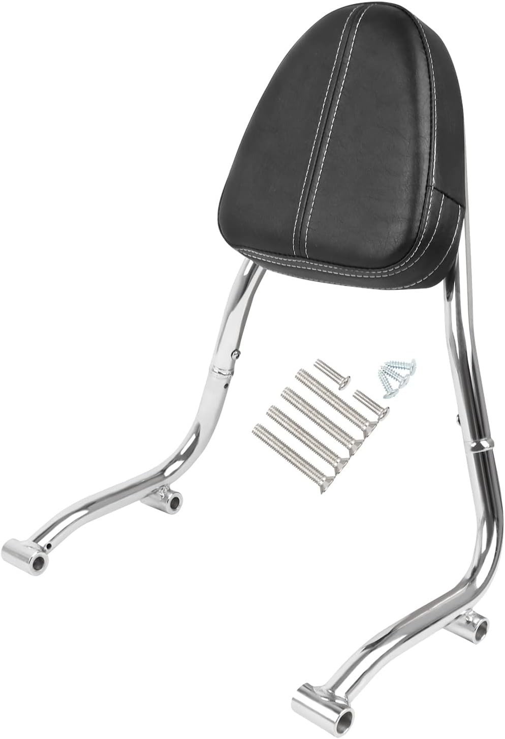 Worldmotop Motorcycle Sissy Bar Backrest Rear Passenger Seat Compatible with BMW R18 R 18 Classic 2020 2021 2022 2023 Detachable Backrest (Black)