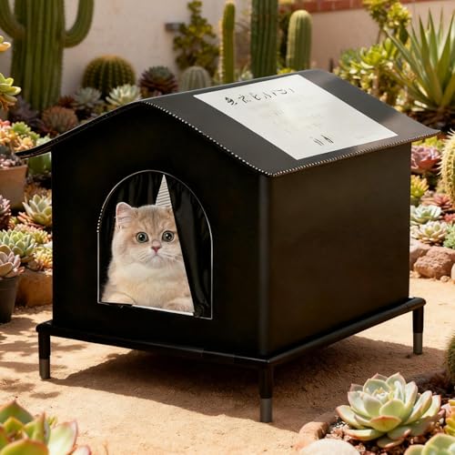 Cama para gatos para invierno jardín patio exterior e impermeable Uhngw elevado 8