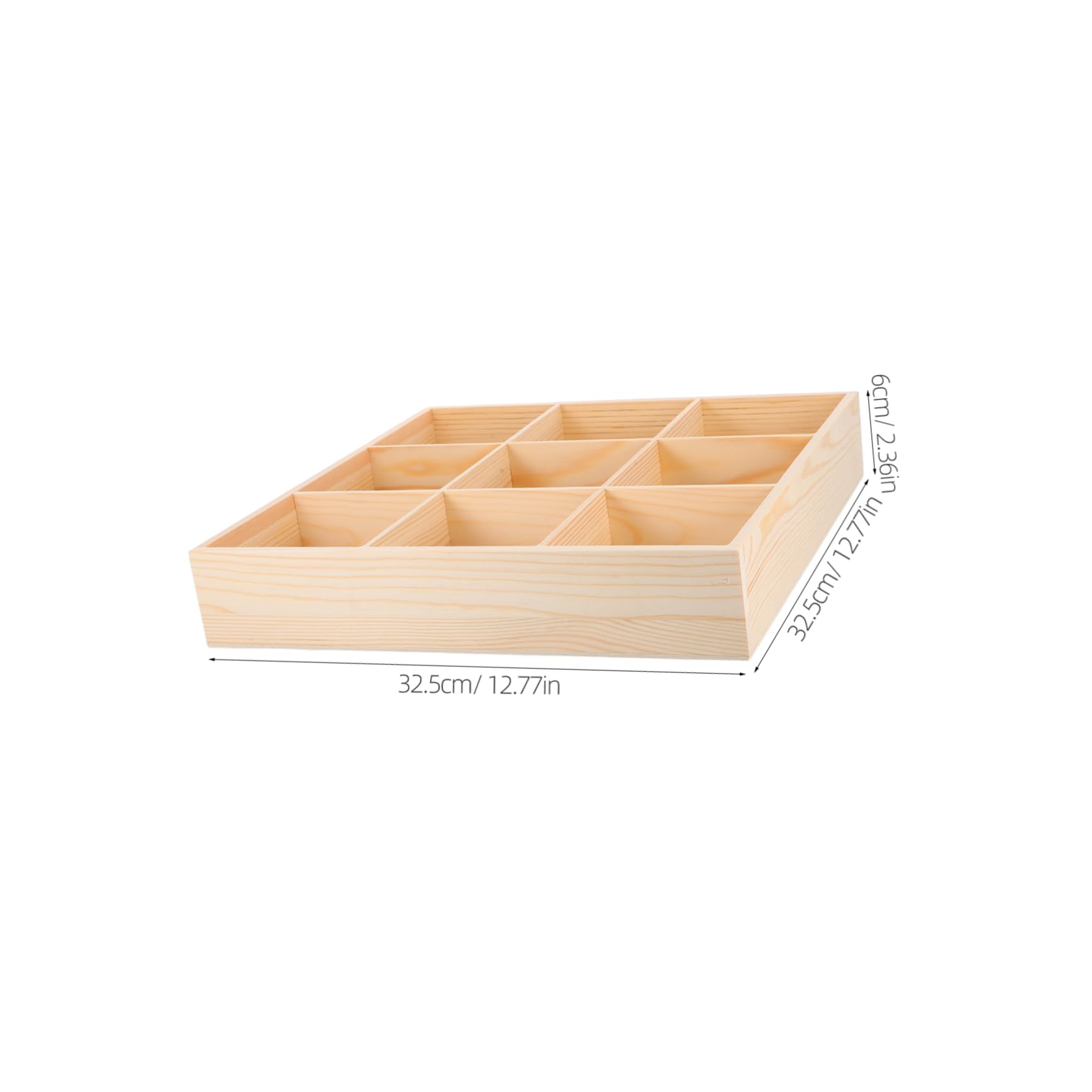 Holz Schubladenorganizer mit Mehreren Fächern für Socken und Schlüssel