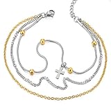 Dimensión: Cadena longitud ajustable desde22-27CM(8.66-10.63"); Ancho de cadena:0.55CM(0.22")