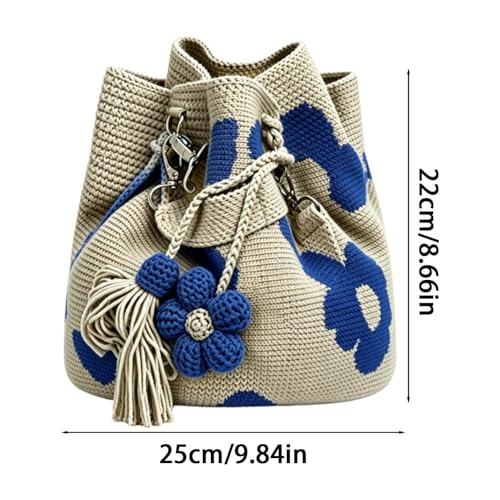 Sacs de plage tissés à fleurs boho, le cadeau parfait pour elle - 6