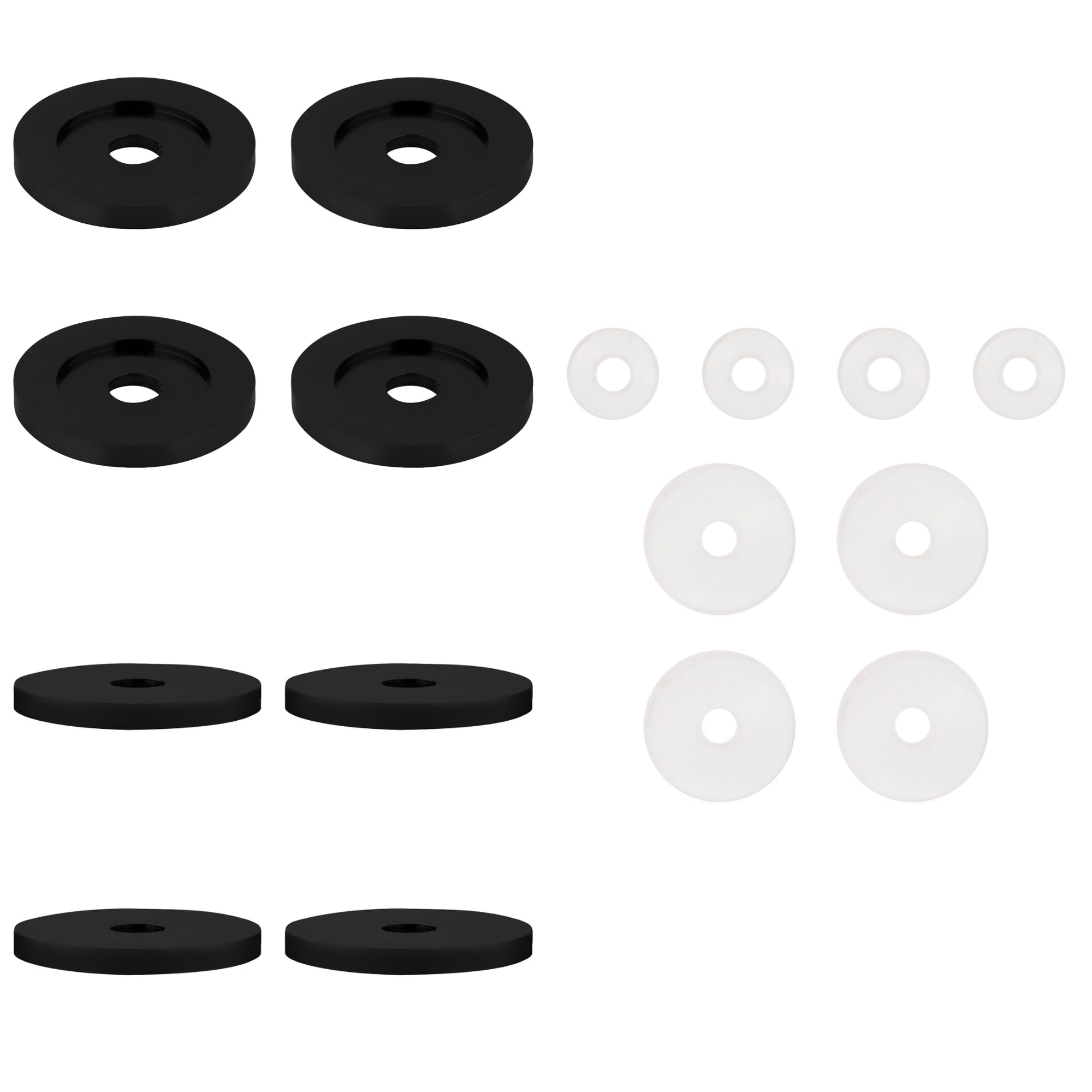 CRL Black Replacement Washers for Back-To-Back Solid Pull Handle - 30WKBL
