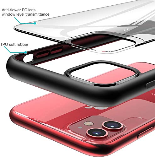 Image of Amozo Ultra Hybrid Camera and Drop Protection Back Case Cover for iPhone 11 (Black| Polycarbonate)