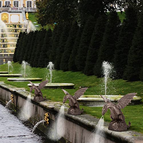 Eioflia Garden Dragon Statue Water Fountain Outdoor Dragon Sculpture Cool Pond Spitter Landscape Decor Water Spout Figurines Dragon Garden Ornaments Pond Decor #TOP5