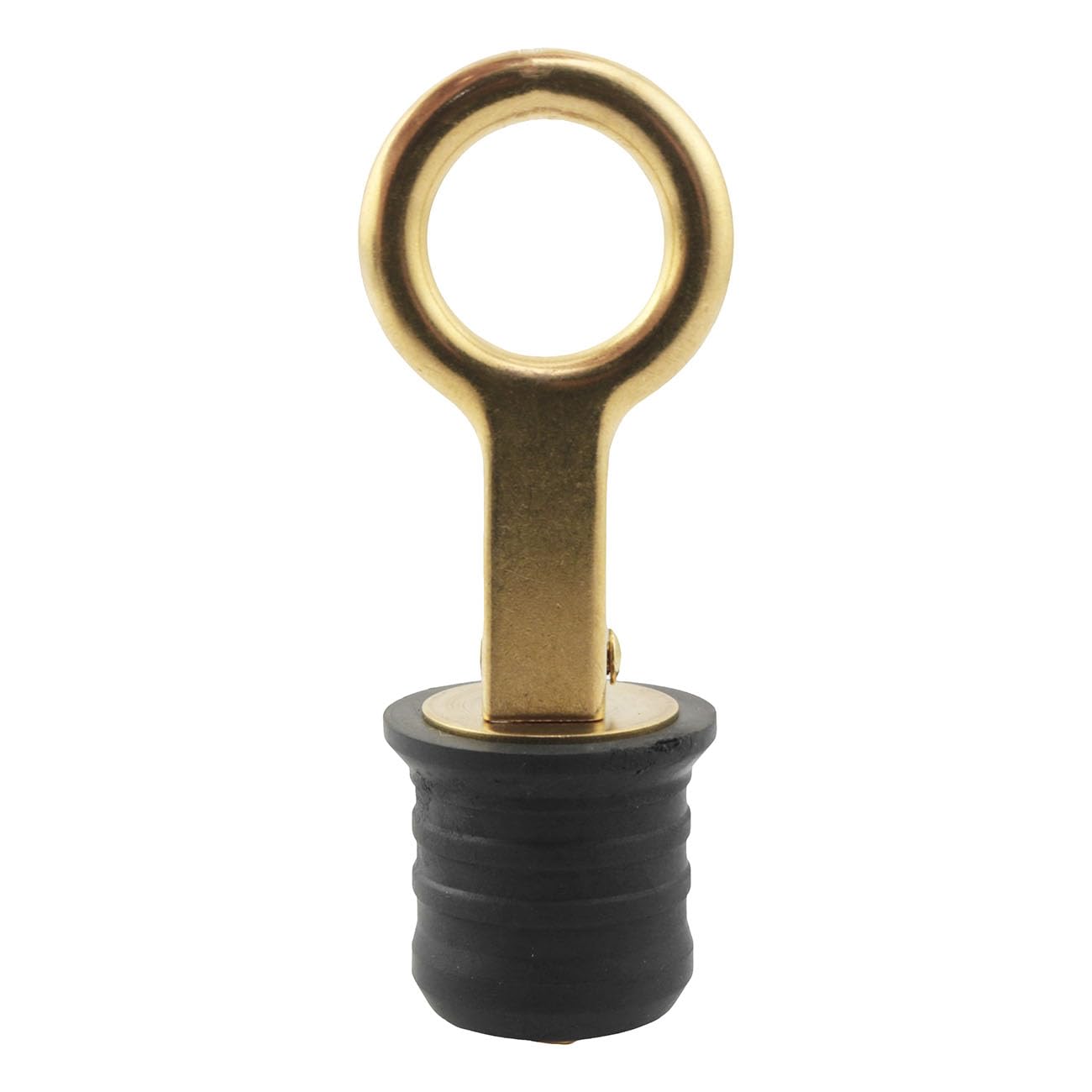 SQXBK Marine Brass Water Plugs for 1-1/4 Outlets Deck Seal Plugs Brass Snap Handle Rubber Buckle Tight Flip-Top Hull Plugs Marine Drain Plugs Stainless Steel Snap Handle with Rubber Boat Drain Plugs