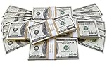 Prop Money Dollars - 500 Full Print Old Style $100 Dollar Bills - $50,000 Stack. for Movies, Advertising, Play, Fake, Party, Supreme Spray, Gun Cannon, Fancy Dress, Magic Tricks, Casino Games
