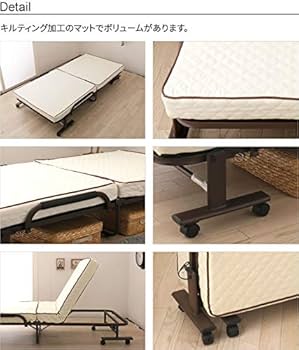 Amazon｜折りたたみベッド シングル ショート 完成品 組立不要