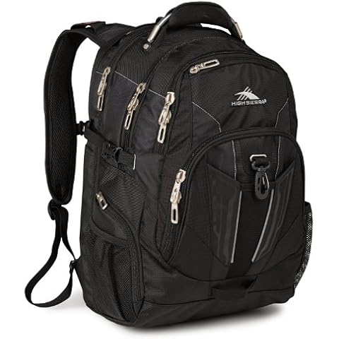 High Sierra XBT - TSA Laptop Backpack, Black, One Size Cover