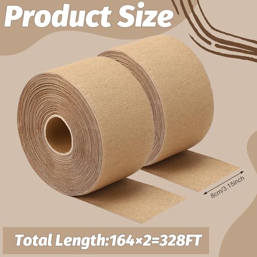 328Ft Tree Protector Paper Wraps Tree Wrap for Winter Resistant Tree Bark Repair Wrap Outdoor Use Tree Trunk Bandage Protect Against Frost Insects Keeping Warm and Moisturizing