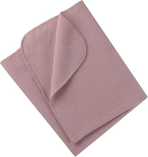 Manta térmica para niños Manta orgánica de lana merino para bebé, 31 x 40 pulgadas (rosa)