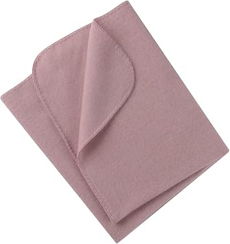 Ecoable Kids Thermal Throw Organic Merino Wool Baby Receiving Blanket, 31x40 inches Rose