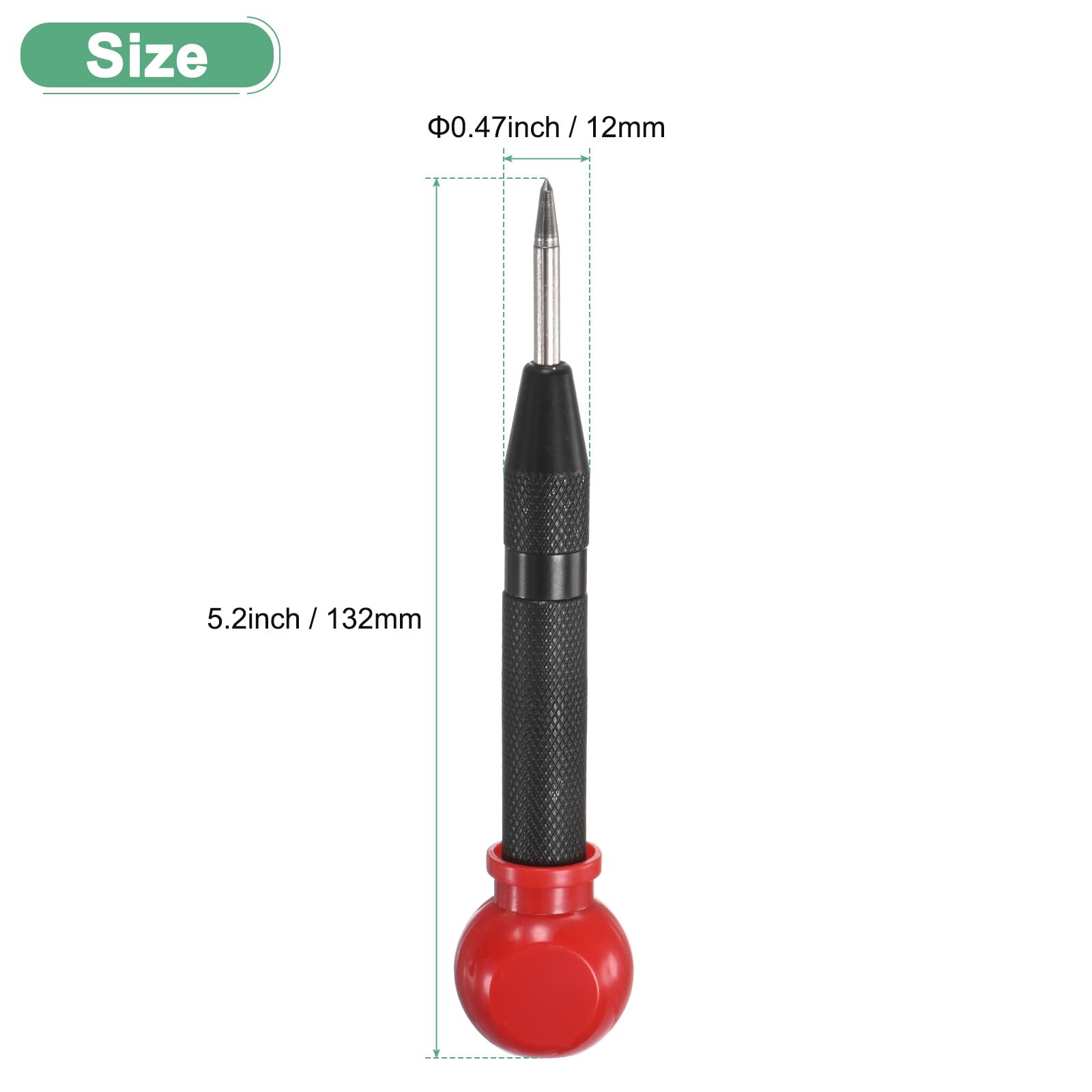M METERXITY 1-Pack Automatic Center Punch - Image 3