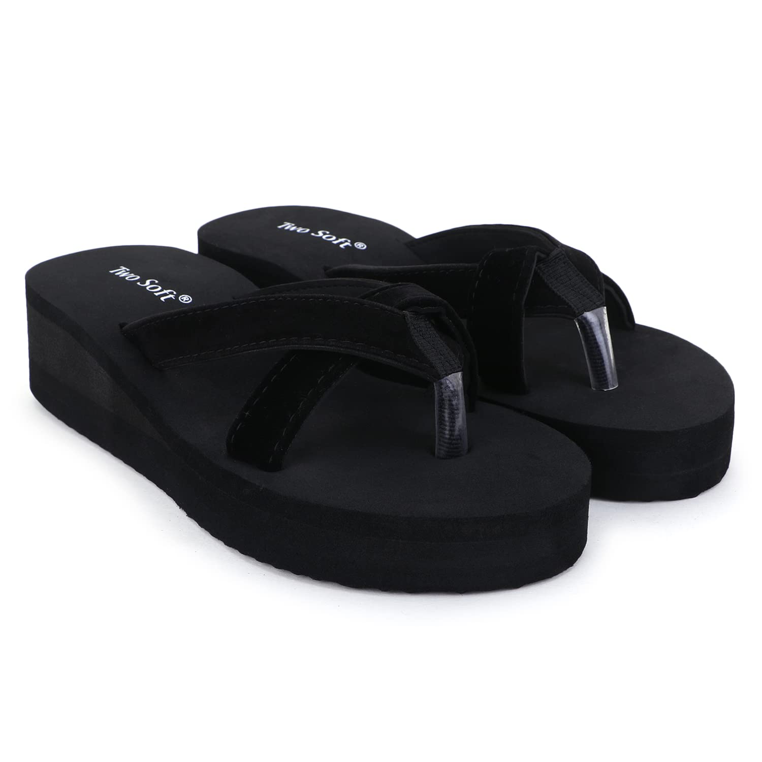 BestWomen Slipper Stylish Comfortable Lightweight Soft Flaxsible Casual Flip Flop/Girls Fancy Chappal_BZ1-017-BLK_7 (B0DB67TF7S) Amazon Price History, Amazon Price Tracker