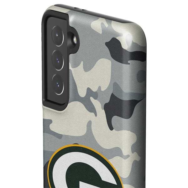 Skinit Pro Phone Case Compatible with Galaxy S21 5G - Officially Licensed NFL Green Bay Packers Camo Design