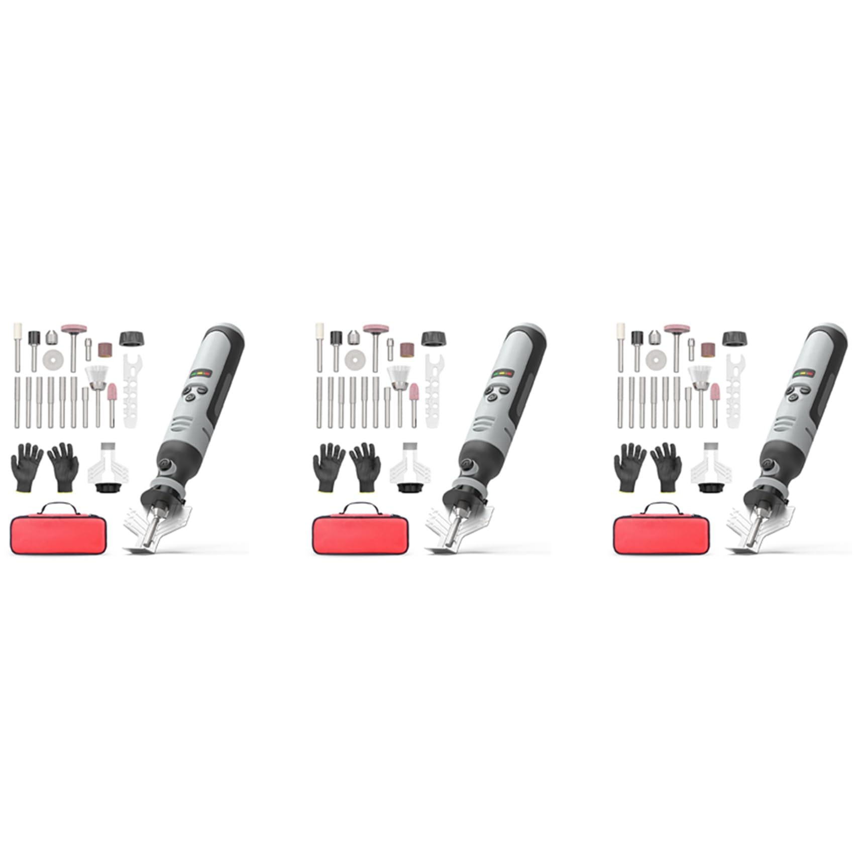 3X Afilador de Motosierra InaláMbrico, Kit de Afilado de Motosierra de Mano EléCtrico, Herramienta de Afilado de Motosierra de Alta Velocidad
