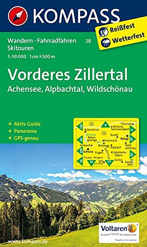 Télécharger Vorderes Zillertal / Achensee / Alpbachtal / Wildschönau 1 : 50 000 Gratuit