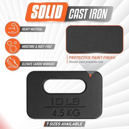 Poids de musculation avec poignée ergonomique pour entraînement lesté - 4