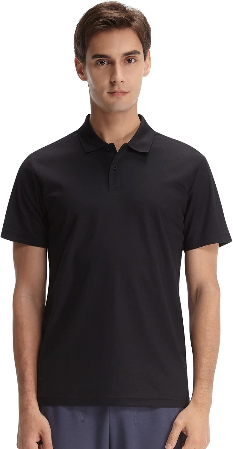 Casei Mens Polo Shirts Golf Shirts Dry Fit Moisture Wicking Polo Shirt: Clothing
