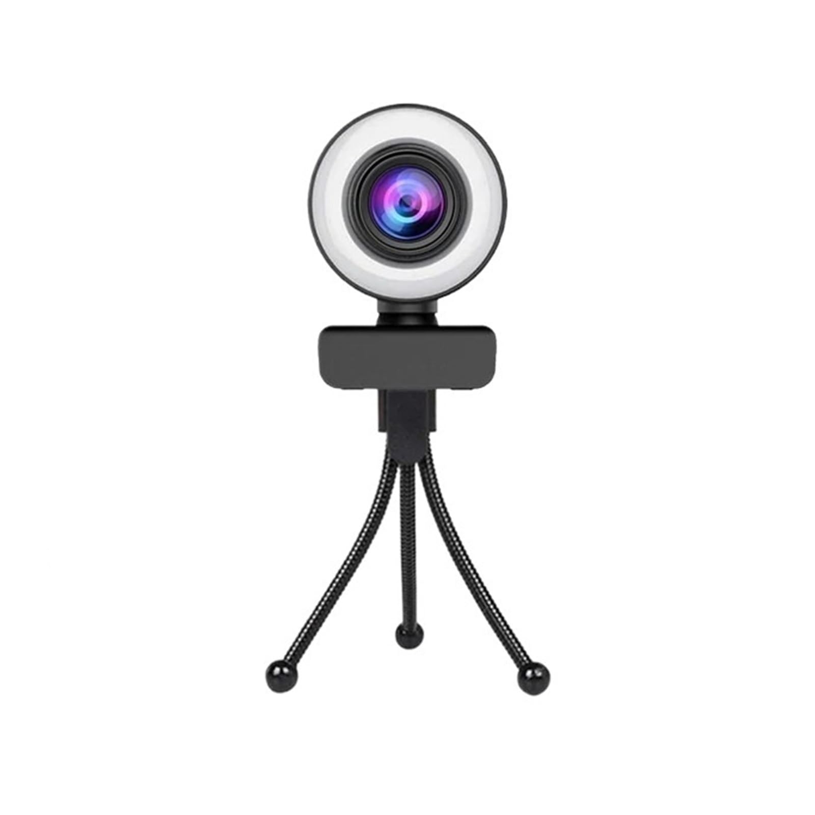 4K Webcam 2K Full HD Web Camera With Microphone LED Fill Light USB Cam Rotatable For PC Computer Laptop for Youtube
