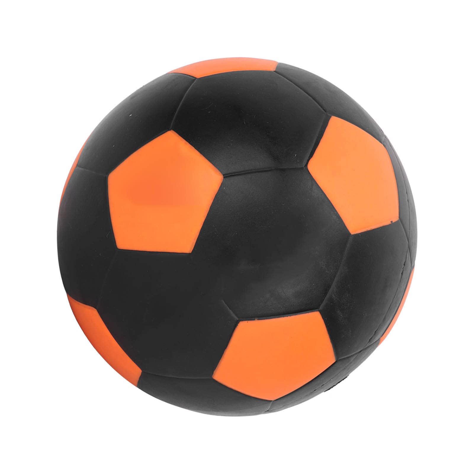 LIZEALUCKY LED Vibrante Glow Pallone da Calcio Gonfiabile in Gomma Luminoso per Gioco Notturno Adulti E Bambini Arancione Nero No.5