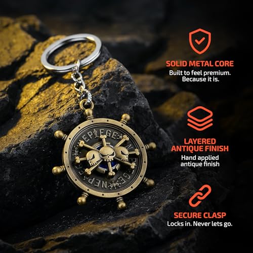 Image of One Piece Merch, One Piece Keychain, Premium Anime Merch, Monkey D. Luffy Keychain, Anime Gifts for Men