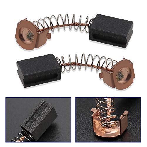 Image of Create idea 2 Pairs Of Angle Grinder Carbon Brushes 12X8X5mm Compatible With WS125 Black & Decker G720 Power Tools Replacement Parts