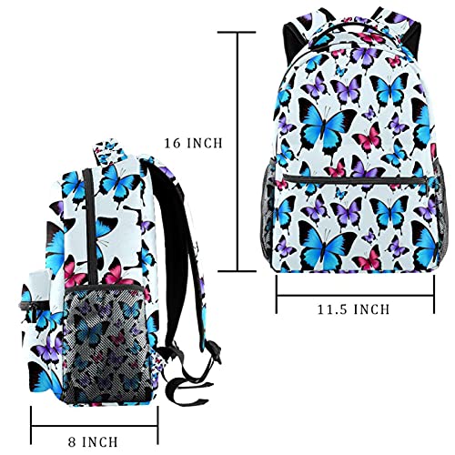 Sac à dos d'école multicolore style décontracté avec motif coucher de soleil