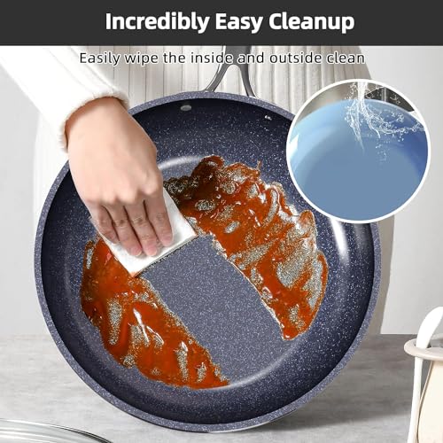 Image of Nuwave Lux 13pc Forged Lightweight Cookware Set PFAS Free, Healthy G10 Duralon Ceramic Coating, Ultra Non-Stick, Stay-Cool Handles, Works on All Cooktops & Induction Ready