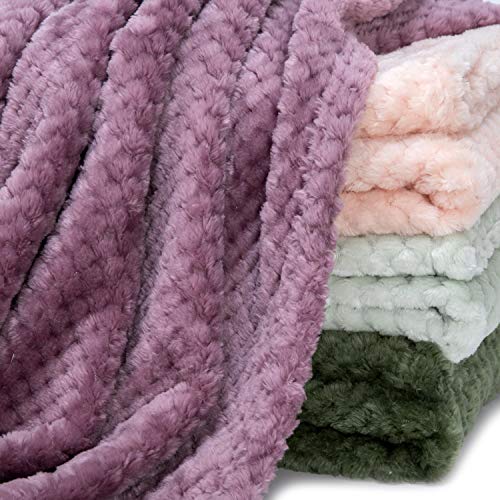 Fuzzy Blanket Or Fluffy Blanket For Baby, Soft Warm Cozy Coral Fleece Toddler, Infant Or Newborn Receiving Blanket For Crib, Stroller, Travel, Decorative (28Wx40L, Xs-Burgundy) #TOP5