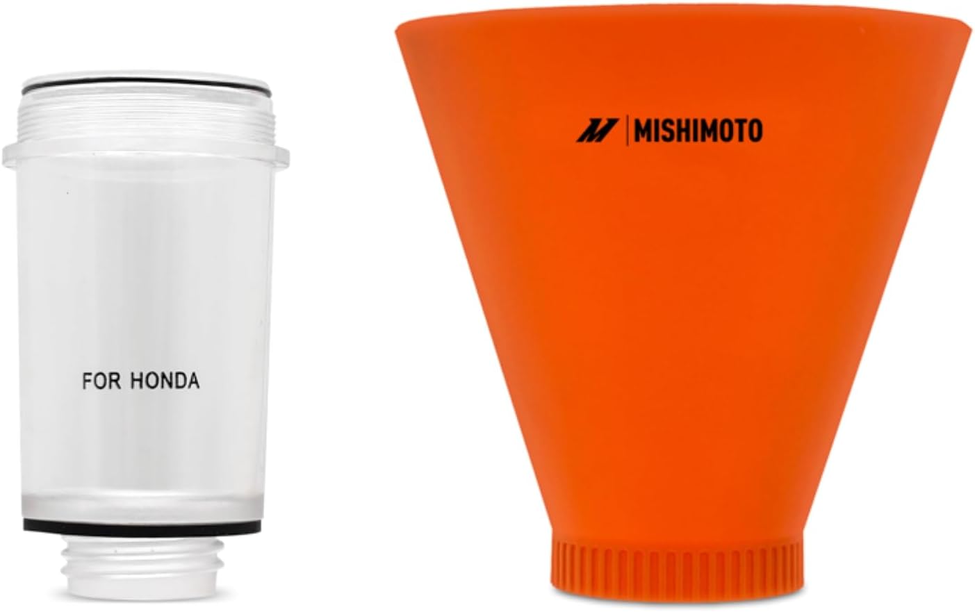 Mishimoto Screw-On Oil Funnel Set, Compatible with Honda, Spill Proof 3-Piece Kit