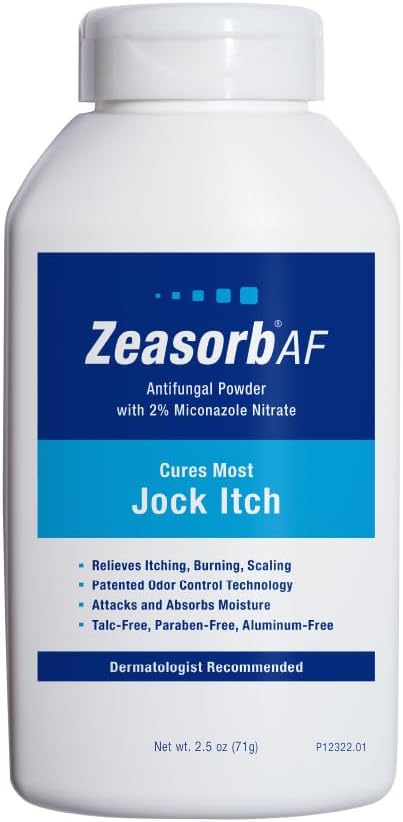 Zeasorb Super Absorbent Antifungal Treatment Powder for Jock Itch, 2.5 Ounce