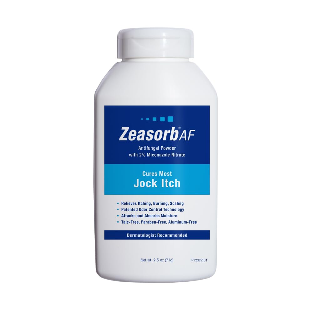 ZeasorbSuper Absorbent Antifungal Treatment Powder for Jock Itch, 2.5 Ounce