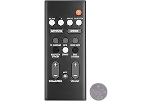 VAF7640 VAF76400 Replacement Remote Control for Yamaha ATS-1080R Soundbar
