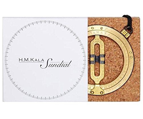 Taschensonnenuhr (Ringsonnenuhr) in historischem Outfit aus Messing (Antik Design), Sundial