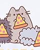 Pusheen Girls T-Shirt | Kids White Pizza Purrty Cat Graphic Tee | Crew Neck Short-Sleeved Internet Cat Top | Comfortable & Stylish Cute Merchandise | Daywear Gift for Children & Teens #5