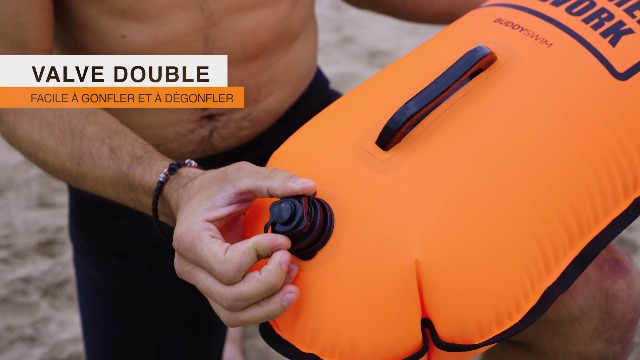 BUDDYSWIM Bouée 28L Nage Eau Libre – Drybag Étanché + Bonnet Silicone – Sécurité & Visibilité En Mer Ou Lac