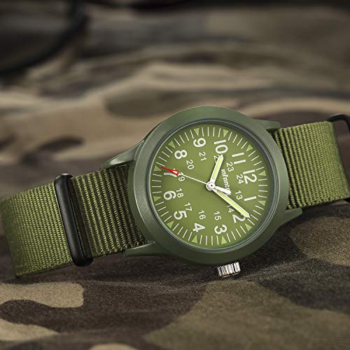 Infantry Mens Analog Tactical Watches for Men Military Wrist Watch Army Casual Field Wristwatch Outdoor Sport NATO Band - Thumbnail 5
