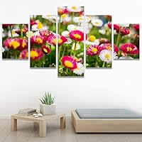 SIGNWIN 5 Panel Canvas Wall Art Modern Art for Home Decorations Ready to Hang - 60