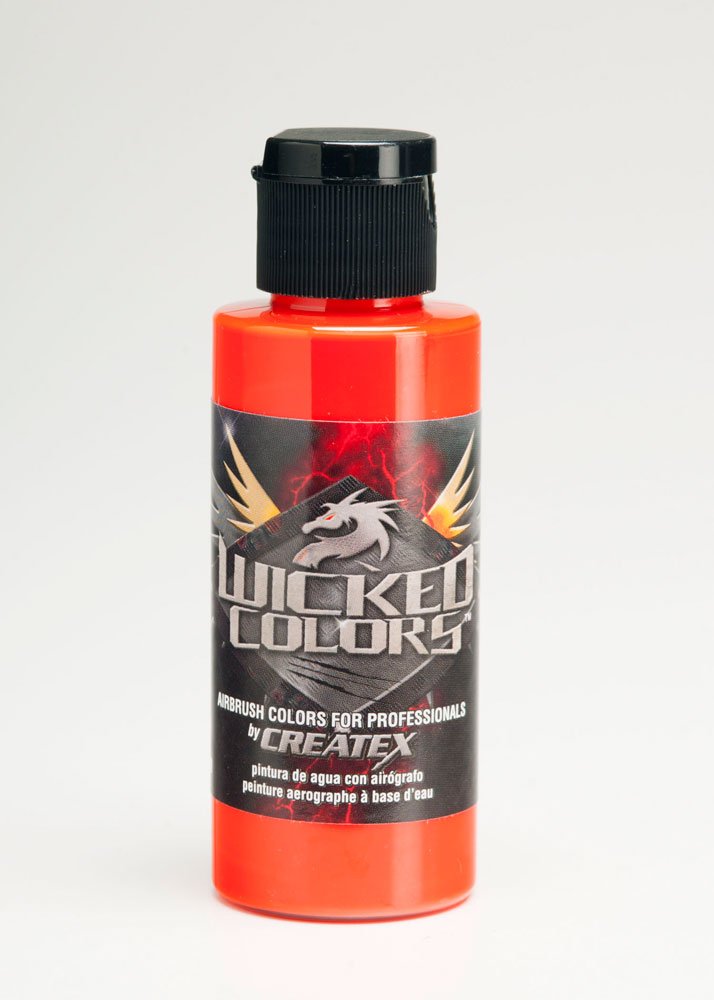 2 oz Wicked Colors Detail Airbrush Paints Color: Orange by Createx