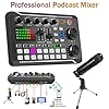 DJ Controllers, F998 Multifunctional Tuning Sound Card Microphone Mixer Kit Aud-io Recording Mixer Aud-io Mixing Console Amplifier for Phone PC(Sound card Only) #1