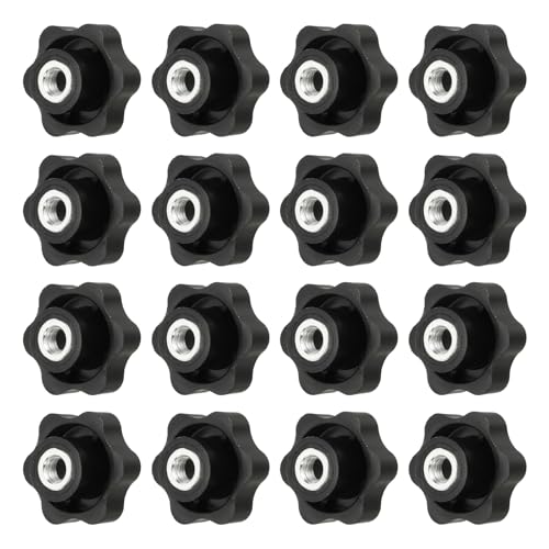 Écrous de serrage en plastique M10 avec tête hexagonale large de 4.8 cm couleur noire
