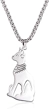 EUEAVAN Collier pour homme et femme avec pendentif en forme de chien - Cadeau pour les propriétaires de chiens