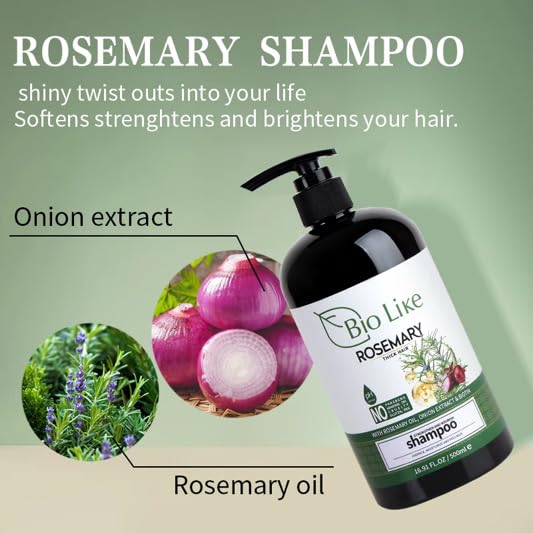 Hair Growth & Repair Line - Rosemary, Red Onion & Biotin Shampoo 500ml | Good For All Hair Types/Textures - Image 2