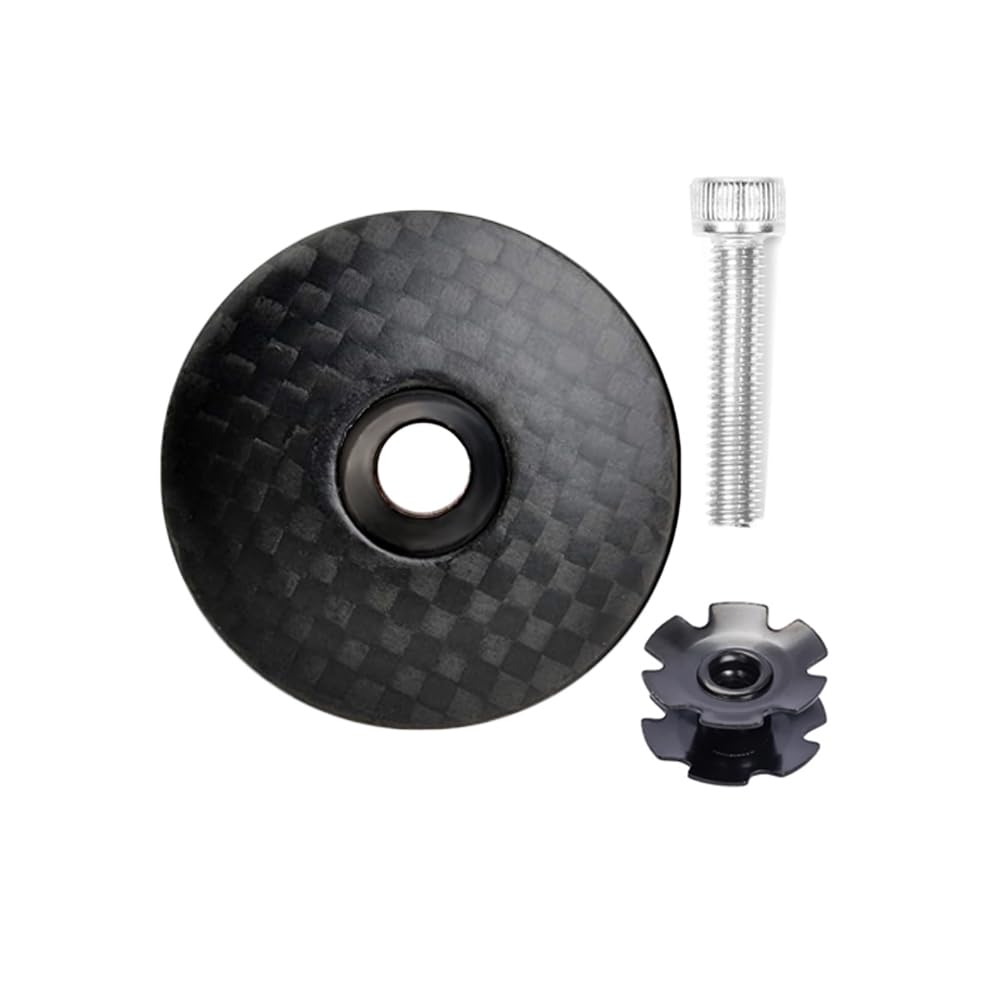 Kit D'entretoises Carbone 3K Pour Casque De Vélo – 5 Tailles + Capuchon + écrou + Boulon Titane
