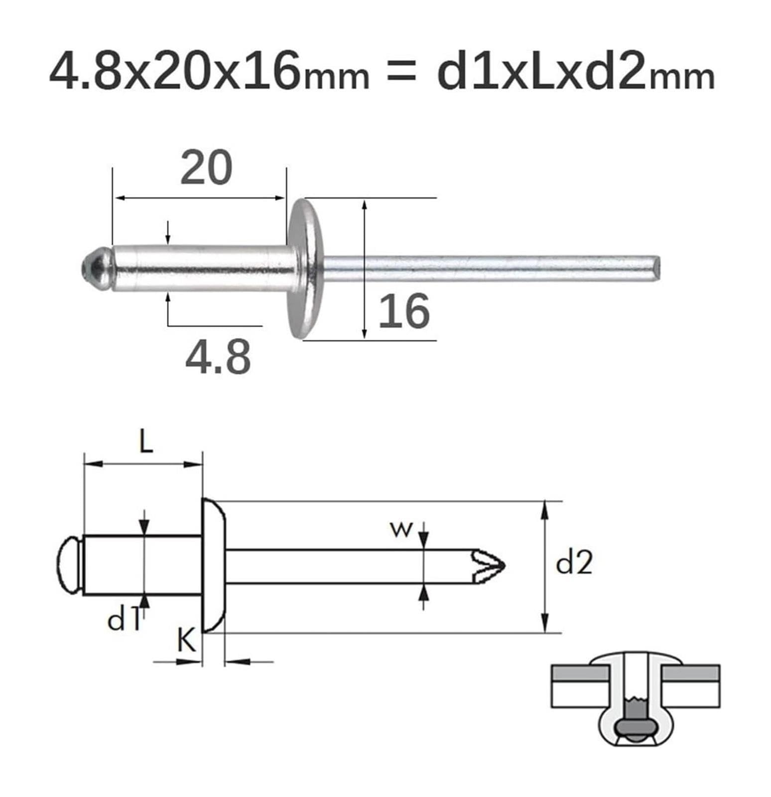 Nity zrywalne aluminiowe