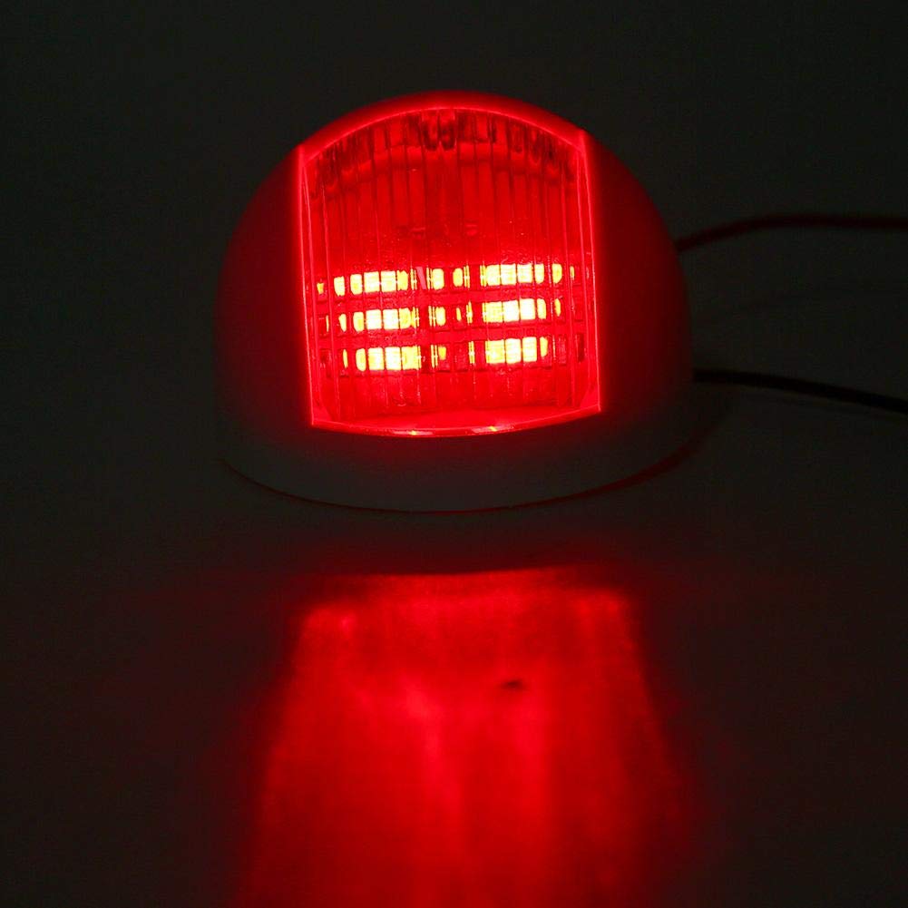 Luces de Navegación LED para Barcos Pareja de Faros de Señalización Rojo y Verde 12V Impermeables IP66 para Pontones Yates Lanchas y Embarcaciones Pequeñas